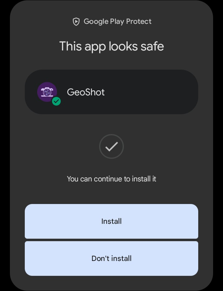 Verified by Play Protect
